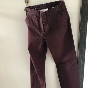Express maroon chinos